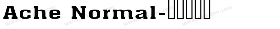 Ache Normal字体转换
